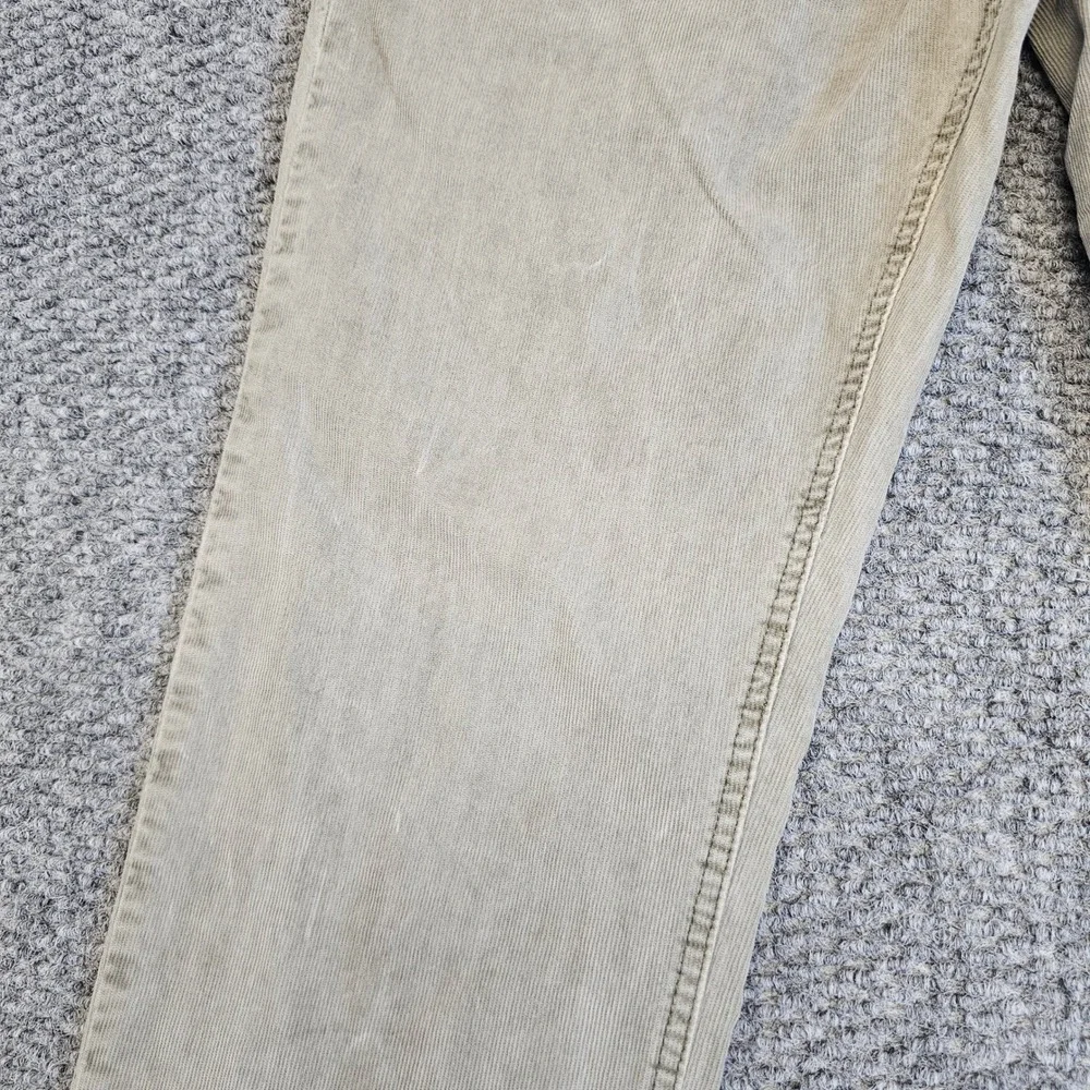 Prana‎ Corduroy Slim Fit Pants Mens 32W x 34L Khaki Casual Outdoor